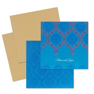 Turquoise blue Indian wedding cards, where to buy indian wedding cards, Indian Wedding Invitations Oakland, Indian wedding cards Gloucester