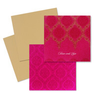 Bright Pink Indian wedding cards, modern indian wedding invitations online, Muslim Wedding Cards Omaha, Hindu Wedding Cards Ely