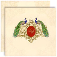 Peacock Wedding Card Designs