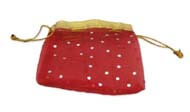 Red sheer organza gift bag