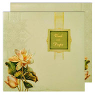 Premium Wedding Invitations, Hard Boud Floral theme cards
