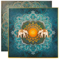 Premium elephant theme invitations, Designer Indian Wedding cards