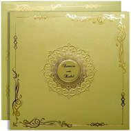 Indian wedding cards with Green Gold design theme, Muslim wedding cards UK