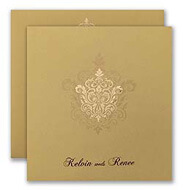 Gold Wedding Invitations 