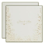 White theme laser cut Wedding Invitations, Budget Islamic Wedding Invitations, Indian Wedding Invitations cheap