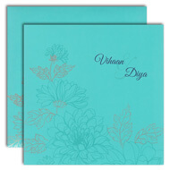 Blue theme wedding cards, purchase punjabi wedding cards, Muslim Wedding Cards Lexington, Hindu Wedding Cards Portsmouth