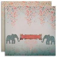 Premium Hindu Wedding cards, Designer Elephant theme cards