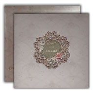 Silver Metallic Wedding invitations, Buy Indian Wedding Cards in New Jersey, Indian Wedding Invitations