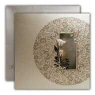 Cheap Islamic Wedding Invitations, Floral Silver Wedding Invitations, Indian Invitations in NJ