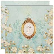 Light green floral wedding invitations, budget indian wedding invitation cards, Islamic Wedding cards USA, Wedding card Mumbai