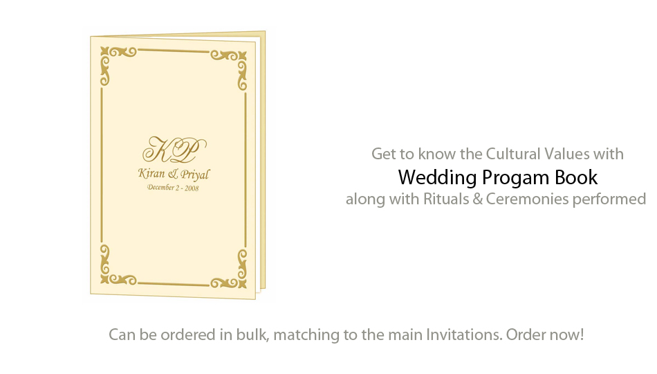 Wedding Program Book